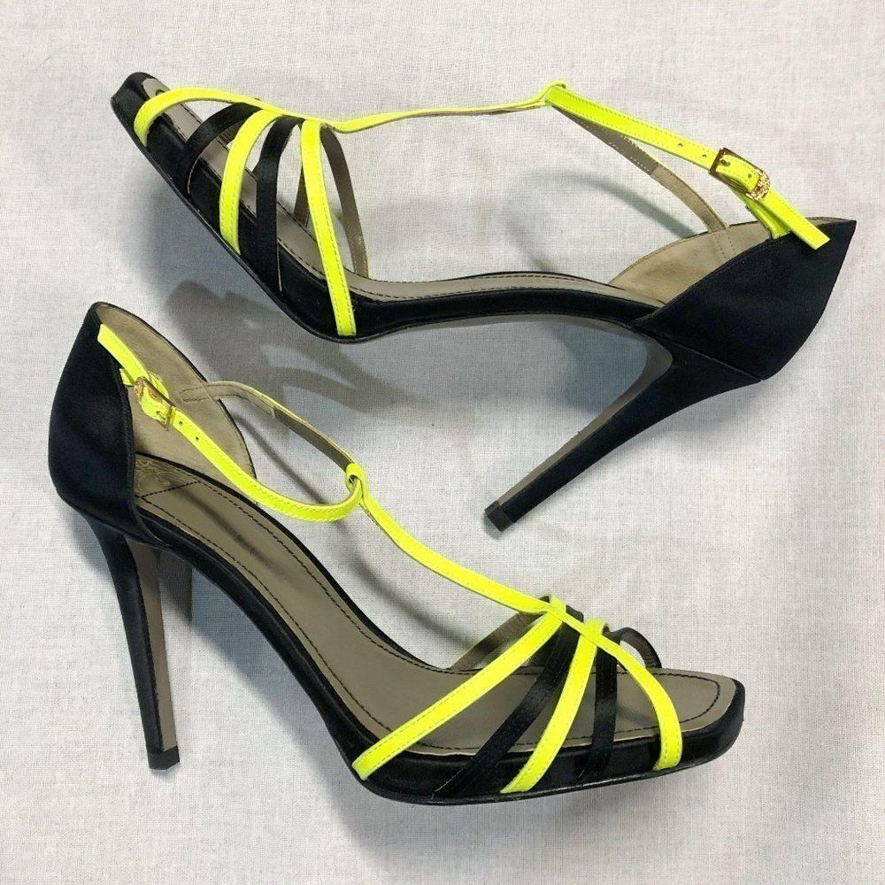 Versace Collection Satin Strappy Sandals Heels